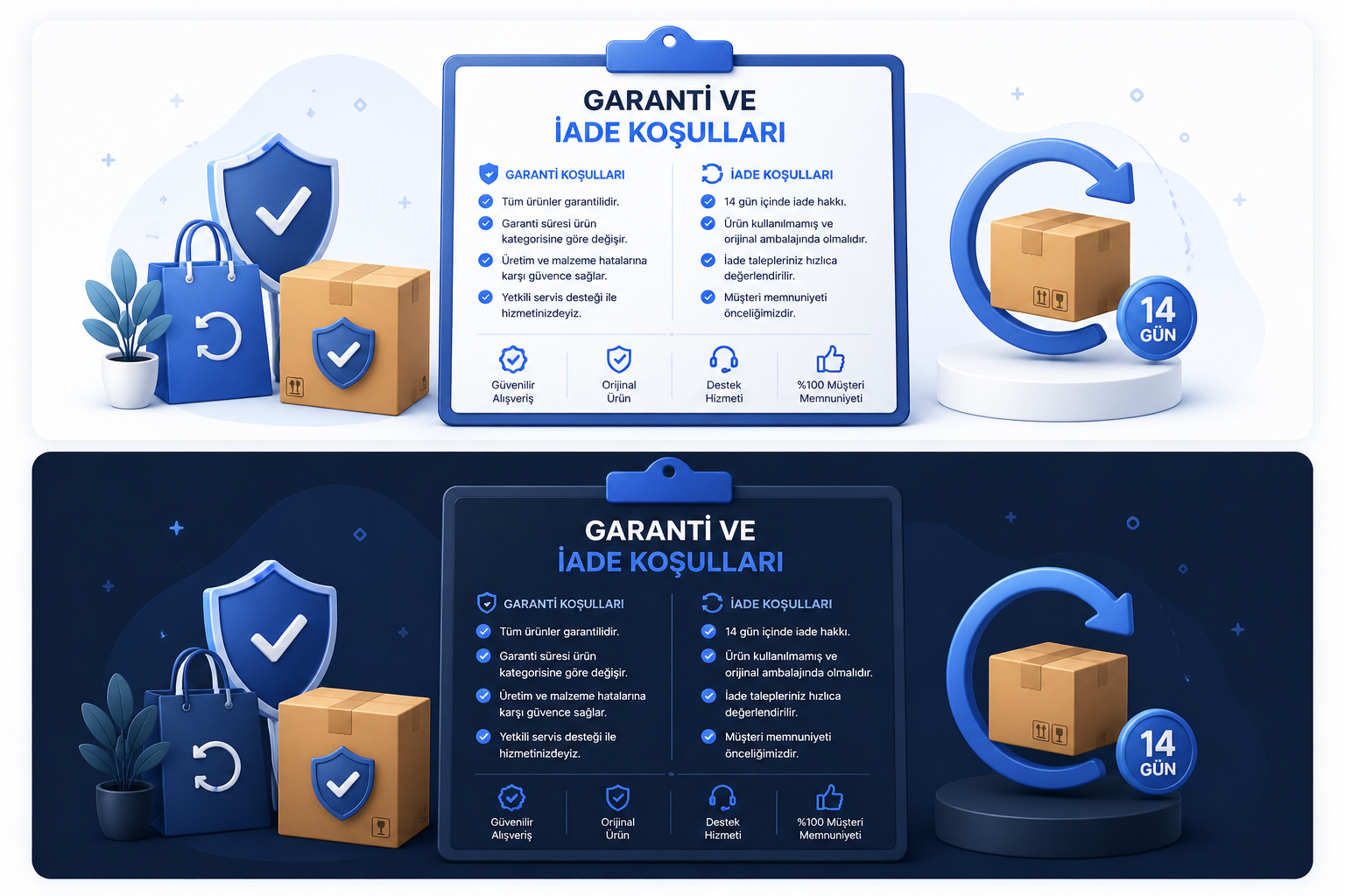 Garanti Ve İade Koşulları